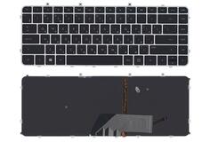 Купить Клавиатура для ноутбука HP Envy (4-1000) с подсветкой (Light), Black, (Silver Frame) RU