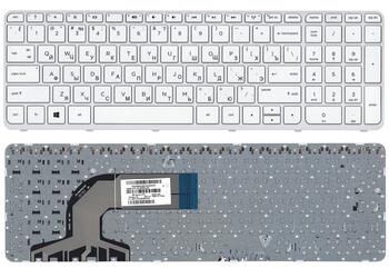 Клавиатура для ноутбука HP Pavilion (15-e) White, (White Frame) RU