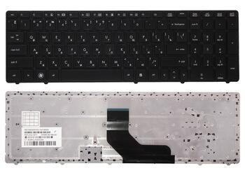 Клавиатура для ноутбука HP ProBook 6560b, 6565b, 6570B, 6575B, Elitebook 8560p, 8570p Black, (Black Frame) RU