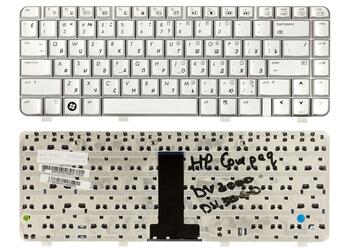 Клавиатура для ноутбука HP Pavilion DV2000, DV2100, DV2200, DV2300, DV2400, DV2500, DV2600 Silver, RU/EN