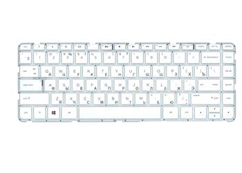 Клавиатура для ноутбука HP Pavilion (14-e) White, (No Frame), RU - фото 2