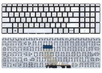 Клавиатура для ноутбука HP 15-db000 Silver, (No Frame) RU