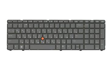 Клавиатура HP EliteBook (8770W) с указателем (Point Stick) Black, (No Frame) RU - фото 2