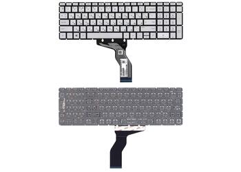 Клавиатура для ноутбука HP (15-BW 250 G6) Silver с подсветкой (Light), (No Frame) RU