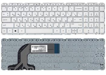 Клавиатура для ноутбука HP Pavilion (17, 17-E) White, (No Frame) RU