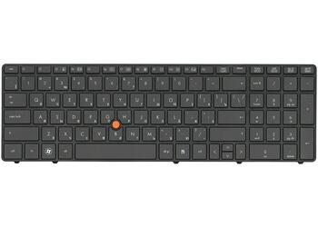Клавиатура для ноутбука HP EliteBook (8560W) с указателем (Point Stick), Black Gray, (Gray Frame) RU - фото 2