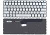 Клавиатура для ноутбука HP Envy (13-d) с подсветкой (Light) Silver, (Black Frame) RU