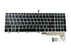 Купить Клавиатура для ноутбука HP EliteBook 850 G5 с подсветкой (Light), Black, (Grey Frame) RU