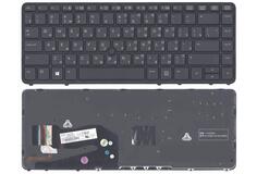 Купить Клавиатура для ноутбука HP EliteBook (840) с подсветкой (Light) Black, с указателем (Point Stick), (Black Frame) RU