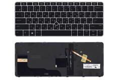Купить Клавиатура для ноутбука HP Elitebook (820 G4, 725 G4) Black с указателем (Point Stick), (Silver Frame) RU
