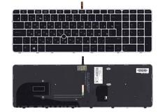 Купить Клавиатура для ноутбука HP EliteBook 850 G3 с подсветкой (Light), Black, (Grey Frame) RU