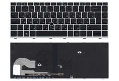 Купить Клавиатура для ноутбука HP Elitebook (840 G5) Black с подсветкой (Light), (Silver Frame) RU